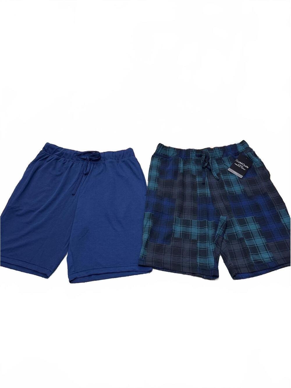 Cuddl Duds Men's 2-Pack Lounge Shorts Medium
